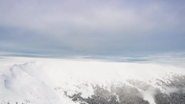 Carpatian Tatil Köyünde Kış Süresinin Dolması Zamanlaması Nikon D800 Kamerasında — Stok video