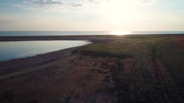 Vuelo Rápido Sobre Estepa — Vídeo de stock