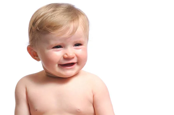 Foto de niña recién nacida llorando — Foto de Stock