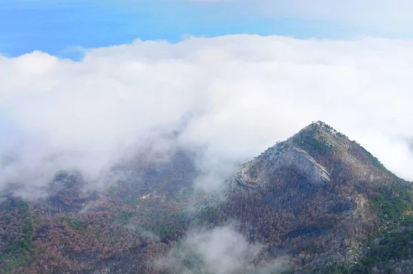 Vista desde la cima de la montaña Ai-Petri — Foto de Stock