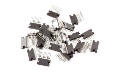 Işık arkaplanındaki Elektronik Ic