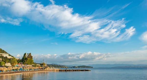 Wunderschöne Bucht Mit Klarem Wasser Auf Der Insel Korfu Griechenland — Stockfoto