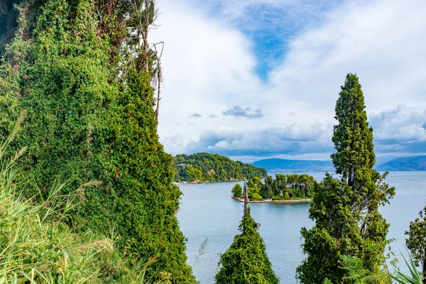 Erstaunliche Bucht Auf Korfu Griechenland Schöne Landschaft Ionischen Meer Strand — Stockfoto