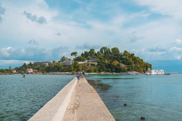 Erstaunliche Bucht Auf Korfu Griechenland Schöne Landschaft Ionischen Meer Strand — Stockfoto