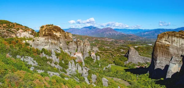 Wyspa Korfu Morzu Jońskim Grecja Widok Pięknego Krajobrazu Zielonych Gór — Zdjęcie stockowe