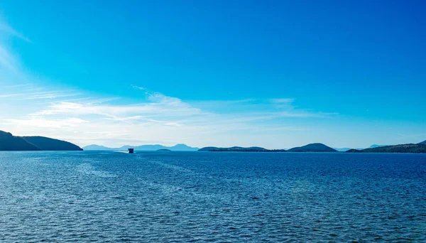 Geweldige Baai Corfu Eiland Griekenland Prachtig Landschap Van Ionische Zee — Stockfoto