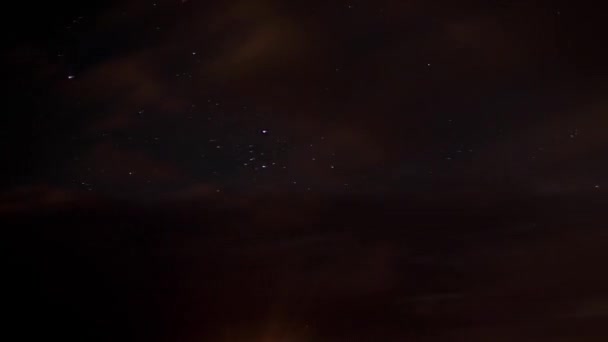 Время Передвижения Звёзд Над Озером Техника Цайтраффера — стоковое видео