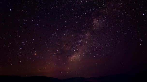 Espaço Fundo Paisagem Noturna — Vídeo de Stock