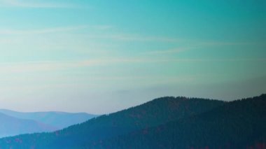 Carpatian dağlarında sonbahar dönemi gecikmesi, zaman aşımı, Nikon D800 kamerasında çekilen fotoğraf..