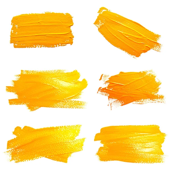 Коллекция фотографий желтых охристых штрихов — стоковое фото