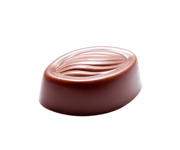 Doces de chocolate doce isolado em um branco — Fotografia de Stock