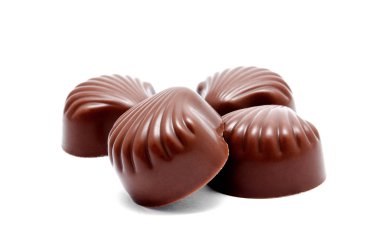 Çikolata şekerleme tatlılar ürün yelpazesine izole