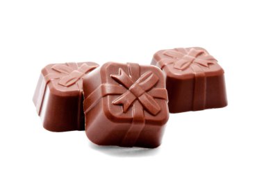 Çikolata şekerleme tatlılar ürün yelpazesine izole 