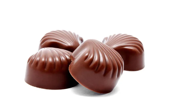 Assortimento di caramelle al cioccolato dolci isolati — Foto Stock