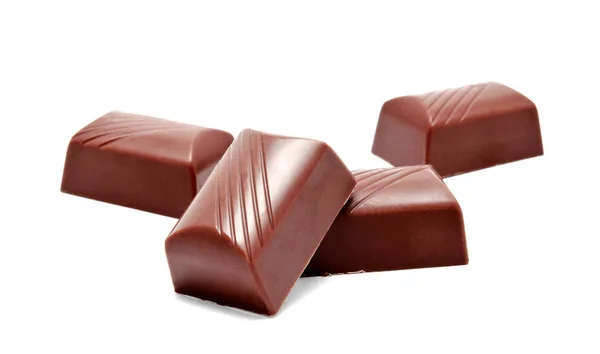 Surtido de dulces de chocolate aislados — Foto de Stock