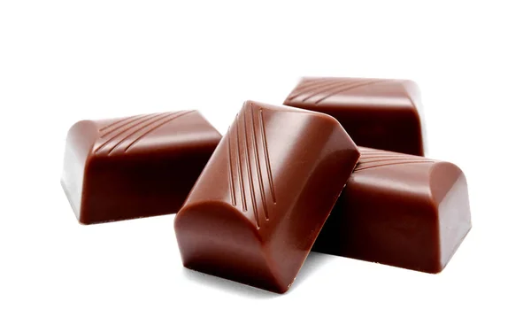 Surtido de dulces de chocolate aislados — Foto de Stock