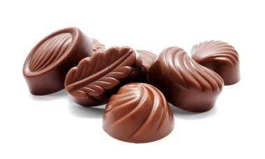 Çikolata şekerleme tatlılar ürün yelpazesine izole 