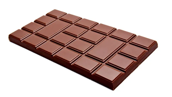 Dunkle Vollmilch-Schokolade isoliert auf einer weißen — Stockfoto