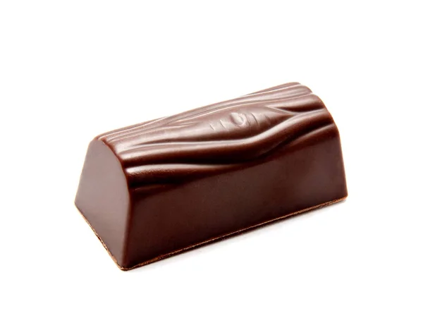 Beyaz izole çikolata şeker tatlı — Stok fotoğraf