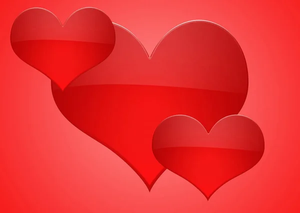 Valentines 'dag kort bakgrunn med hjerte – stockfoto