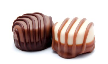 Çikolata şekerleme tatlılar ürün yelpazesine izole 