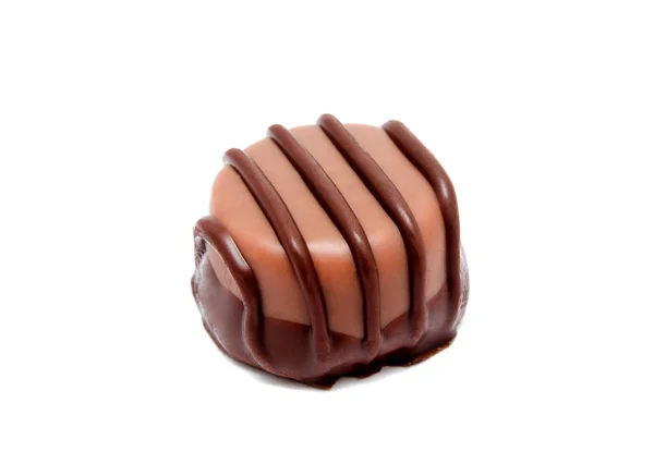 巧克力糖果在白色分离的甜 — 图库照片
