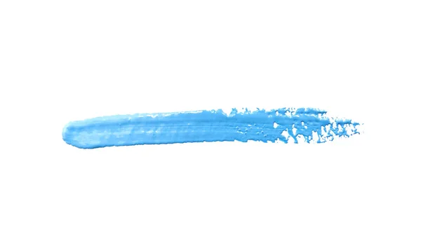 페인트 브러시 감촉 W 단위에 분리되어 있는 밝고 푸른 물감 — 스톡 사진