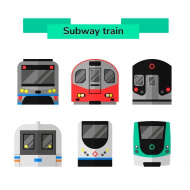 vektör metro treni