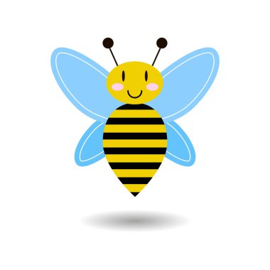 vektör çizim. çizgi film arı