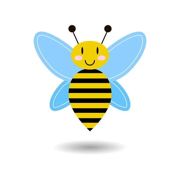 Illustration vectorielle. abeille de dessin animé — Image vectorielle