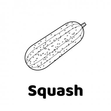 Vektör çizim. Çocuklar için oyun. Sebze. Boyama sayfası