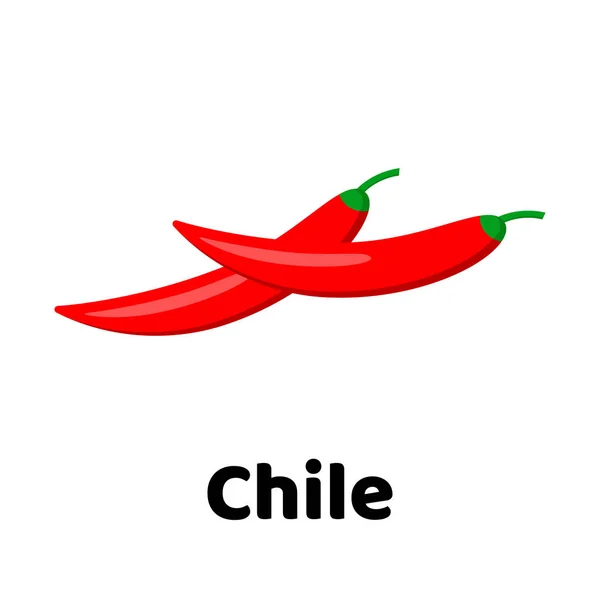 Vectorillustratie. Plantaardige. Chili peper — Stockvector