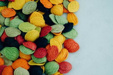 İtalyan renkleri makarna arka plan.