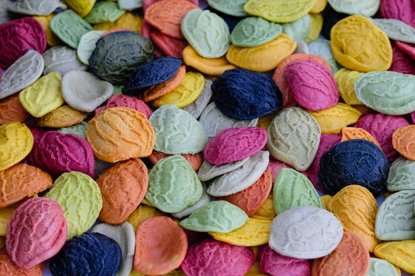 Italienische Farben Pasta Hintergrund — Stockfoto