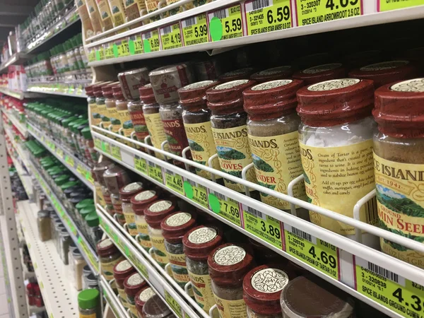 Spice-corredor-mercearia — Fotografia de Stock