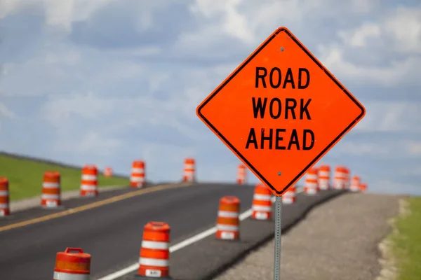 Bouw verkeersbord — Stockfoto