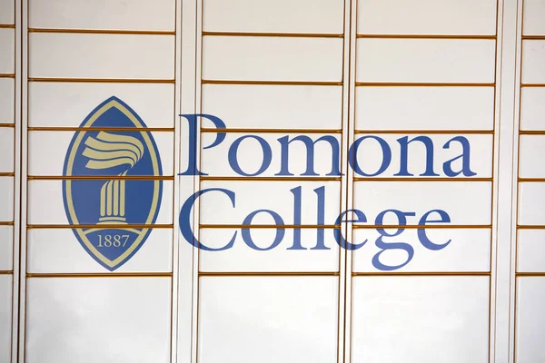 Pomona Colegio signo — Foto de Stock