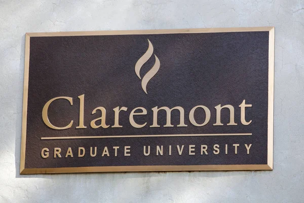 Claremont Πανεπιστήμιο σημάδι — Φωτογραφία Αρχείου