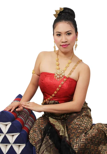 Frau im thailändischen Anzug — Stockfoto