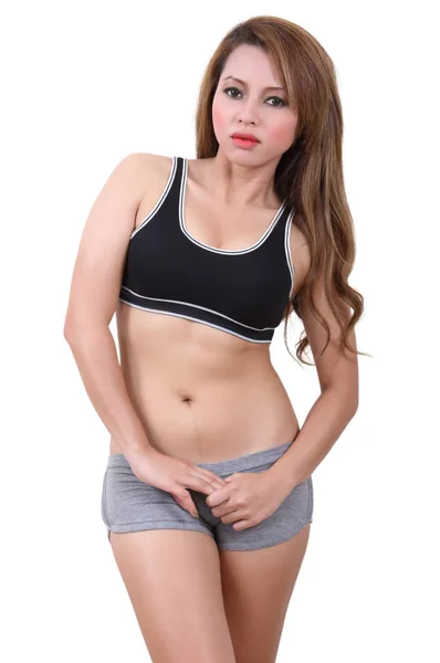 Woman in sport clothes — Stock Photo, Image