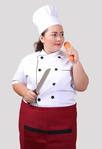 Ázsiai nő chef — Stock Fotó