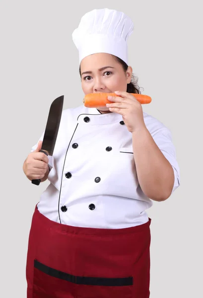 Mulher asiática chef — Fotografia de Stock