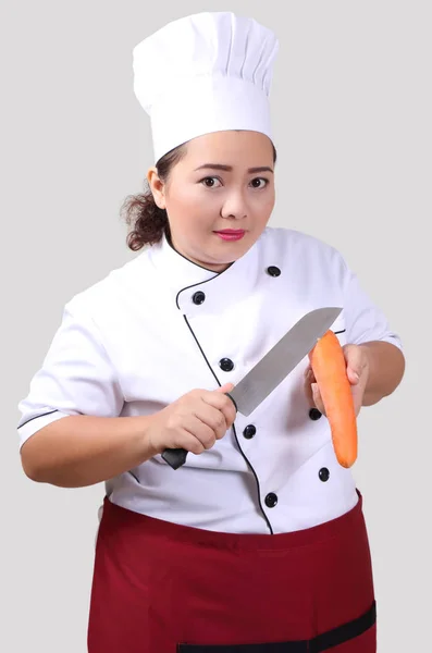 Asian woman chef — Stock Photo, Image
