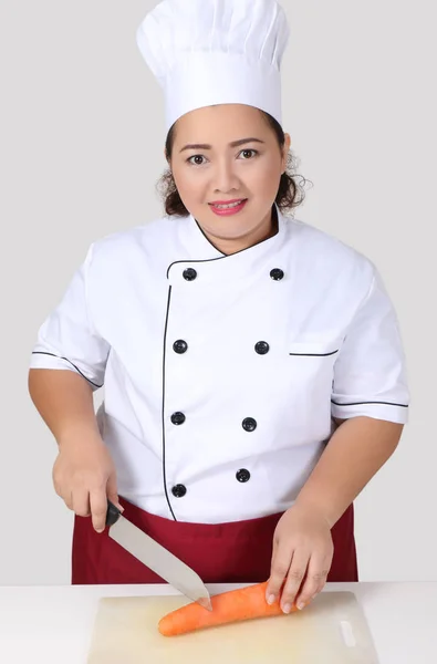 Mulher asiática chef — Fotografia de Stock