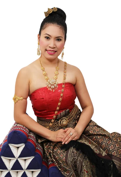 Kobieta w strój tajski — Zdjęcie stockowe
