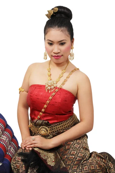 Woman in thai suit — Stock Photo, Image