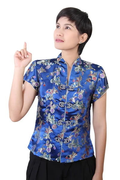 Woman in chinese clothes — Stock Photo, Image