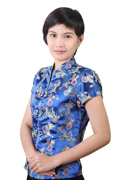 Woman in chinese clothes — Stock Photo, Image