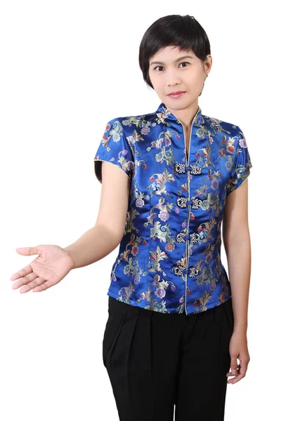 Woman in chinese clothes — Stock Photo, Image