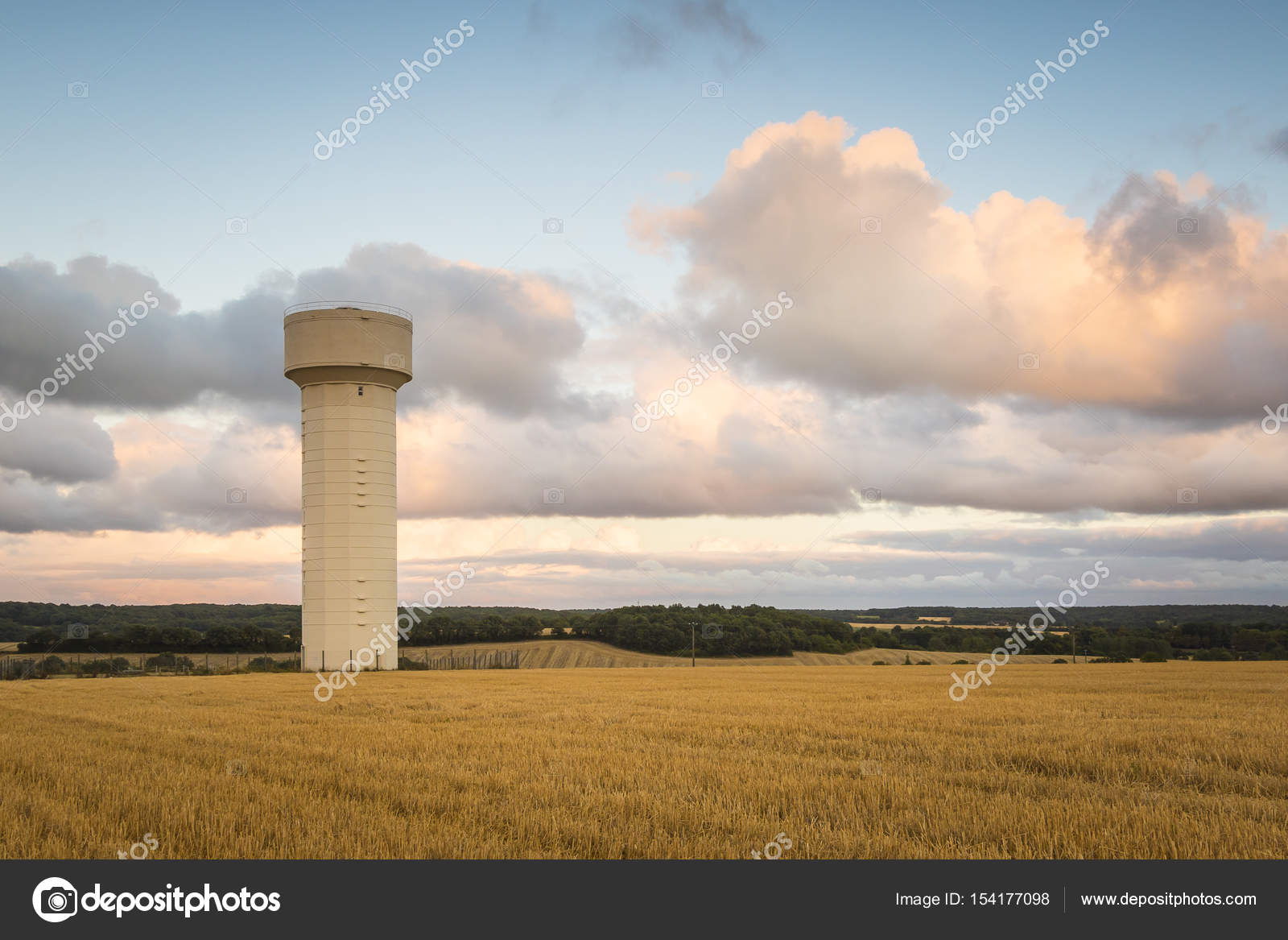 Water tower on farmland — Stock Photo © Sandermeertinsphotography.gmail
